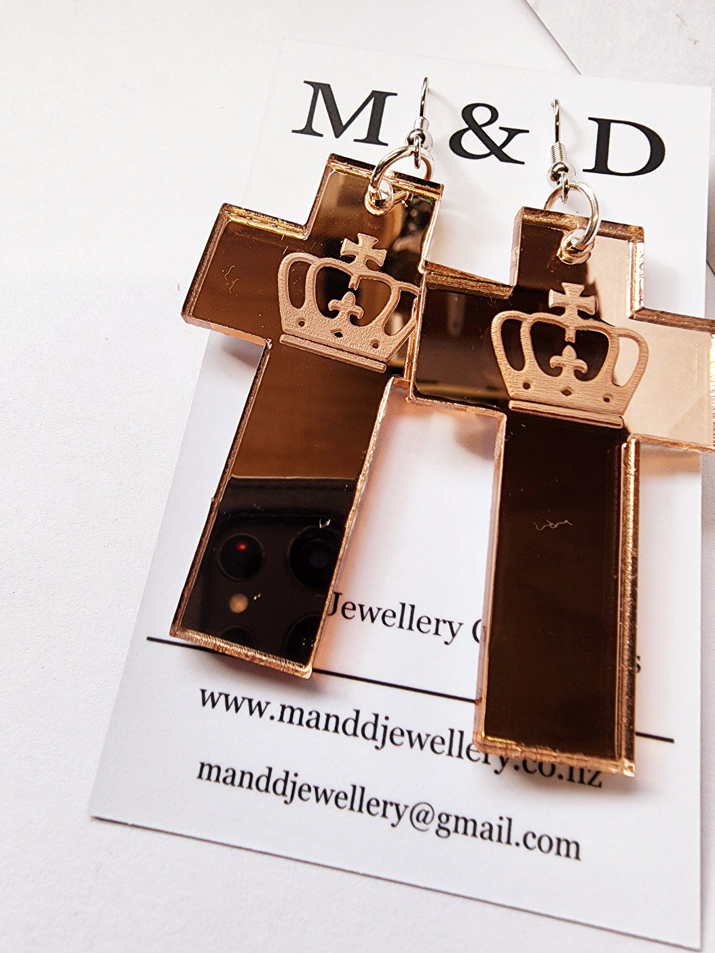 Engraved Mirror Dangles