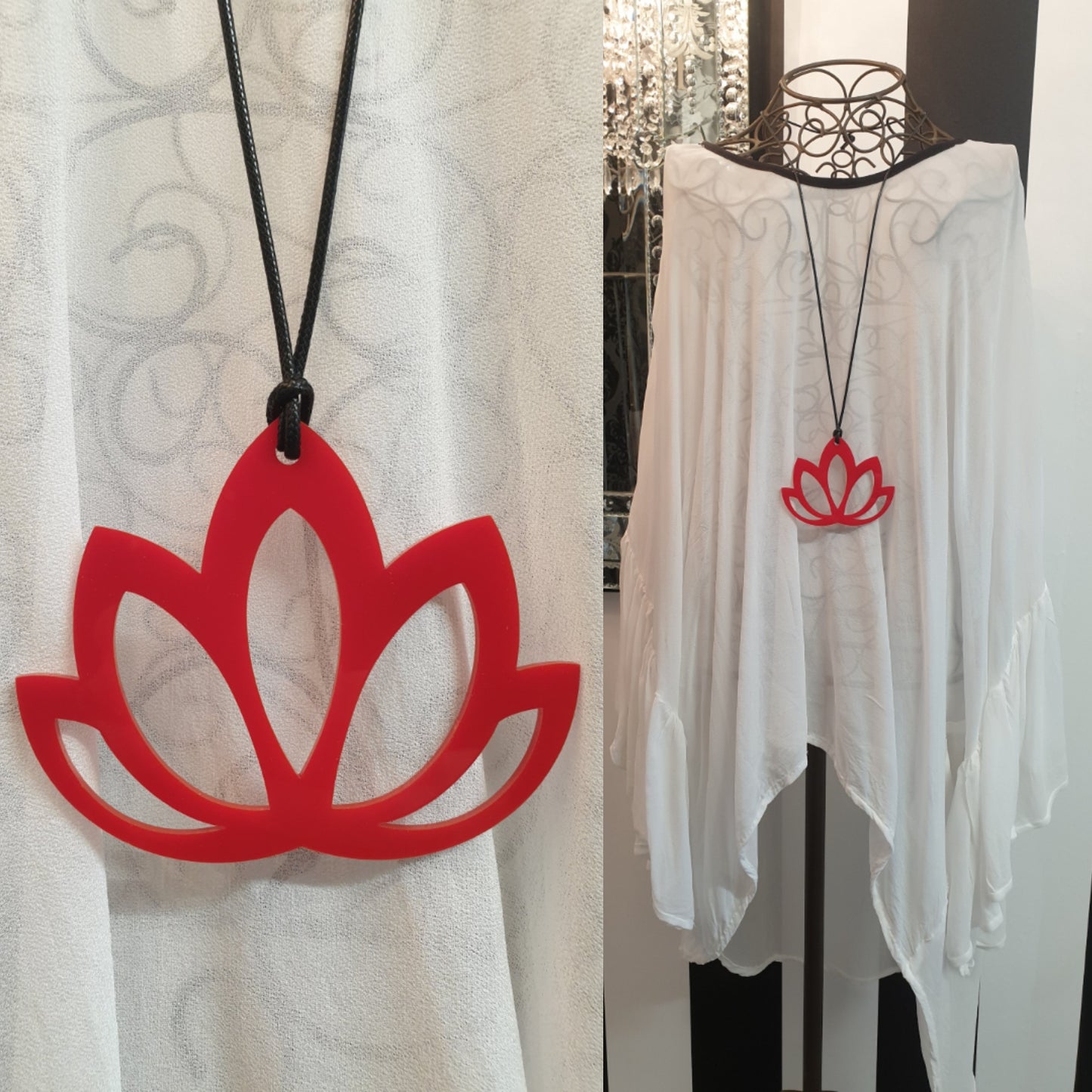 Lotus Statement Necklace