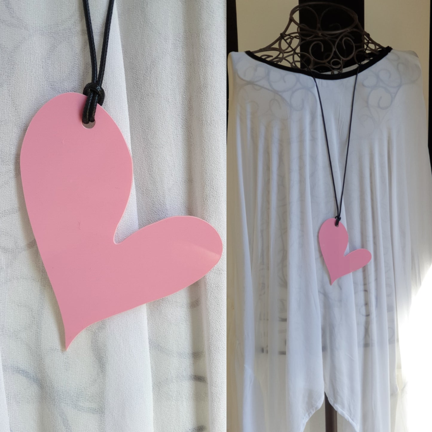 Wonky Heart Statement Necklaces