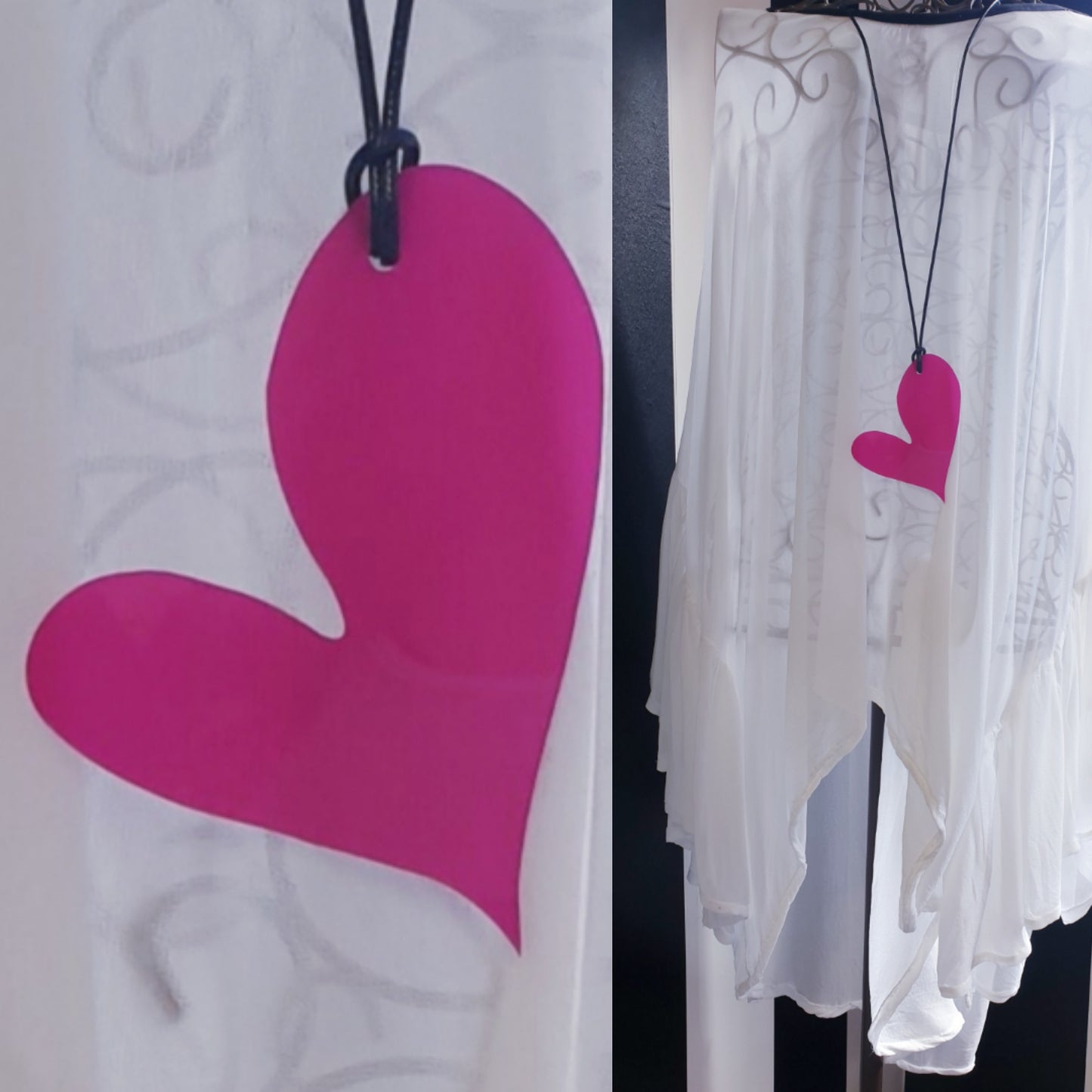 Wonky Heart Statement Necklaces