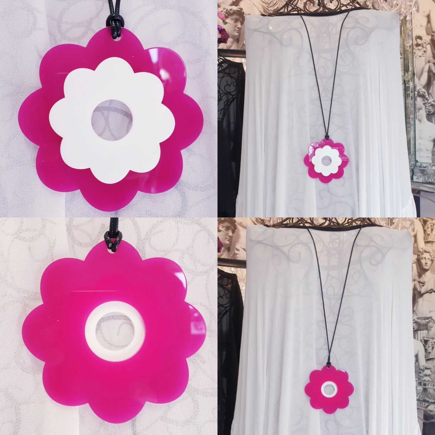 Flower Power 3D Statement Necklace