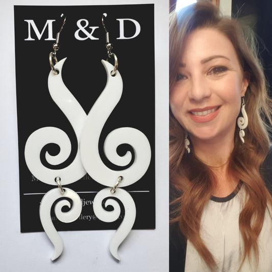 Spiral Doubles Earrings Dangles