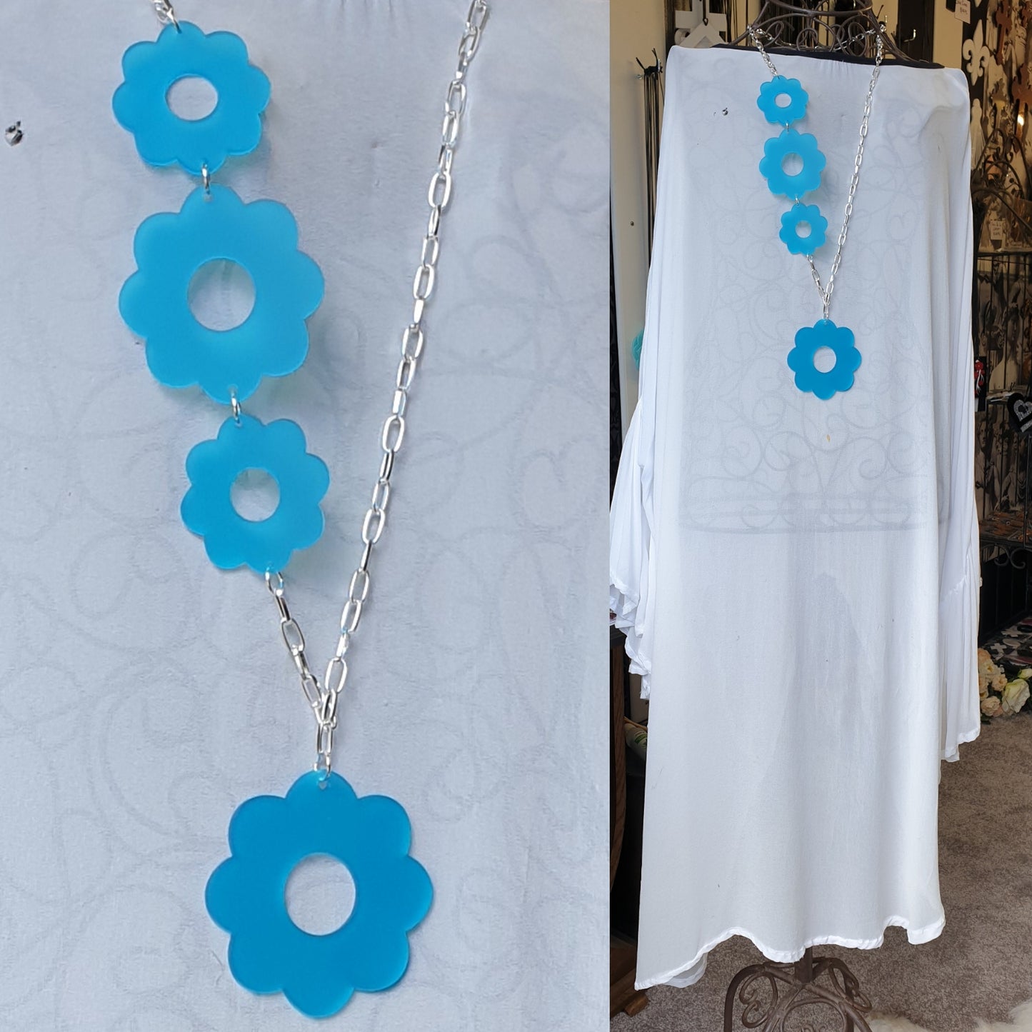 Lariat Flower Power Sky Blue