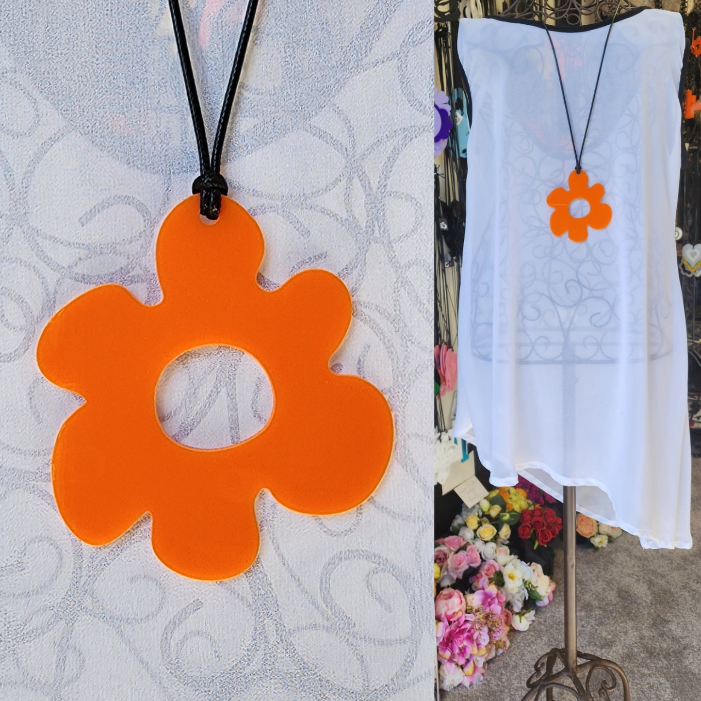 Jelly Flower Statement Necklace