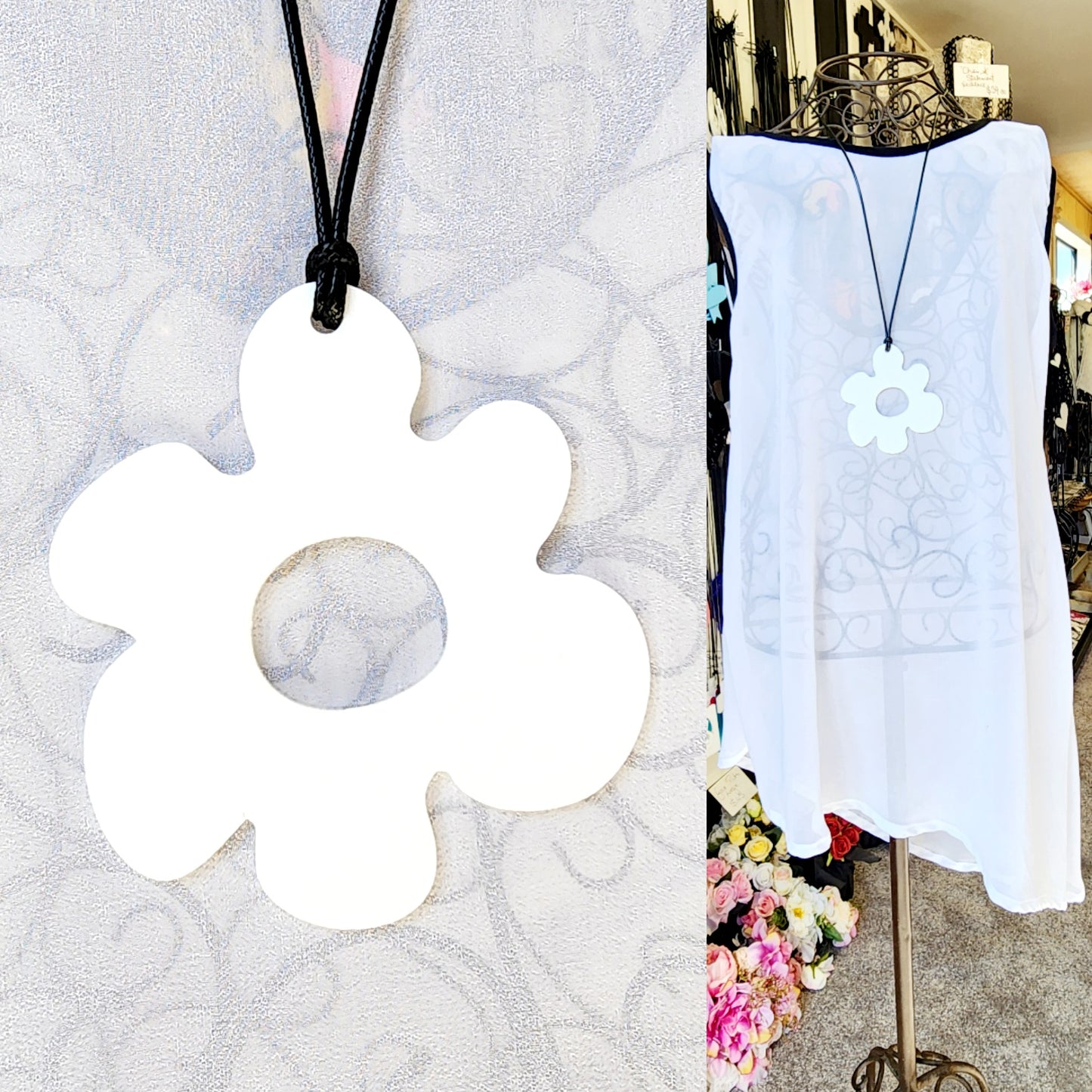 Jelly Flower Statement Necklace