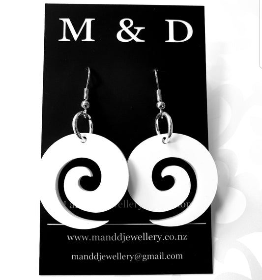 Koru Earrings Little Dangles 3cm