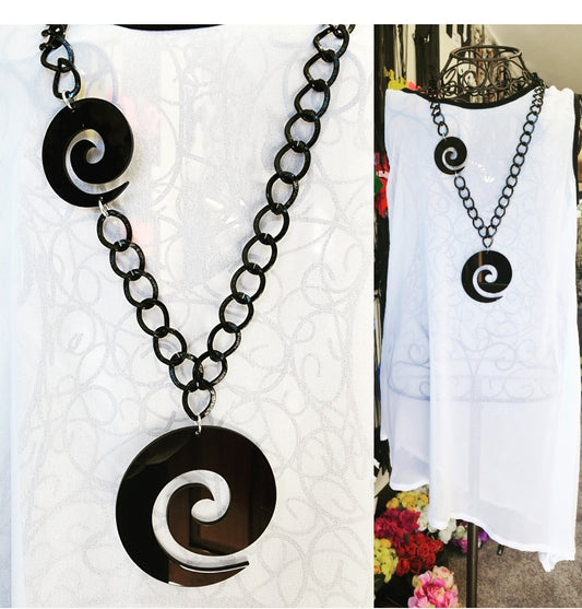 Koru Chained Statement Necklace ChK